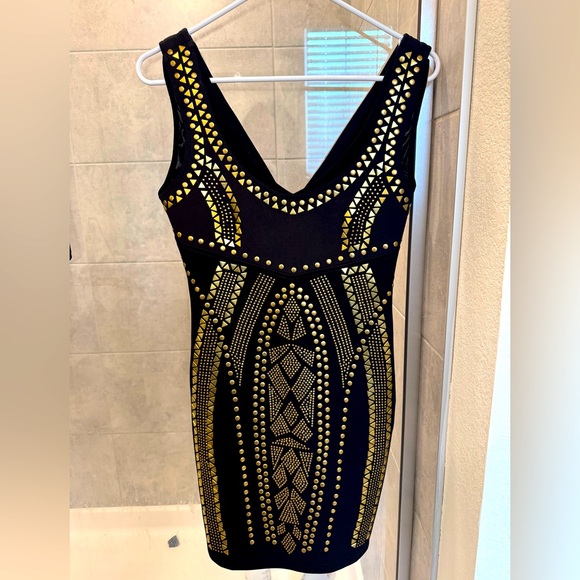 2b bebe Cocktail Dress - Mini: Black Solid Dresses - Used - Size Small - Picture 1 of 3